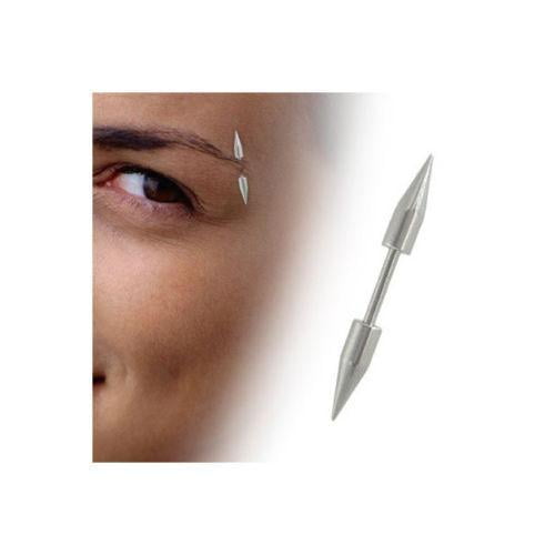 Eyebrow Ring Glow in Dark Acrylic SpikeS 16g 5/16 or 3/8 surgical steel 